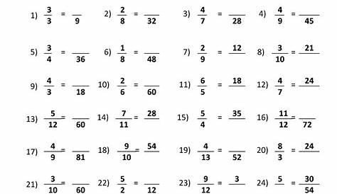 grade 5 equivalent fractions worksheet