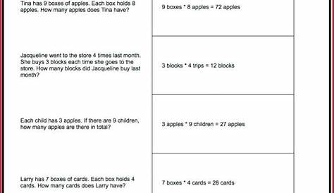multiplication and division word problems 3rd grade