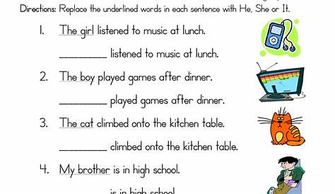 Pronoun Worksheet • Have Fun Teaching