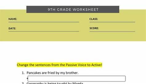 9th grade english grammar worksheets5 | Worksheets Free