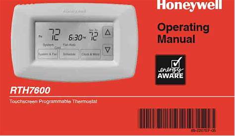 Honeywell RTH7600D Manual, Installation, User - Tom's Tek Stop