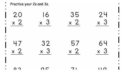 multiplication worksheets 2's