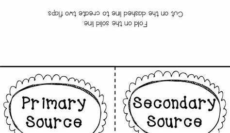 Primary And Secondary Sources Worksheet 3rd Grade – Thekidsworksheet