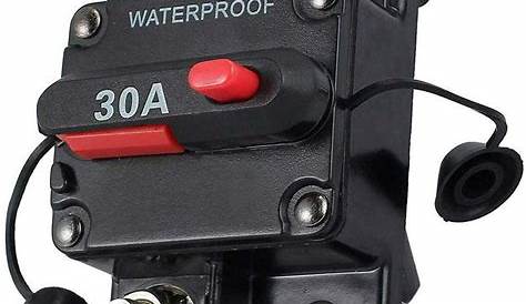 30A Circuit Breaker with Manual Reset, Unbranded Waterproof 30 Amp