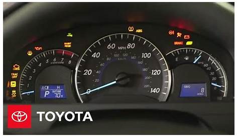 toyota camry 2016 dashboard signs