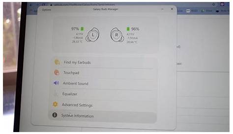 galaxy buds live manager windows