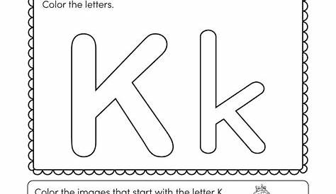 Letter K Worksheets For Kindergarten — db-excel.com
