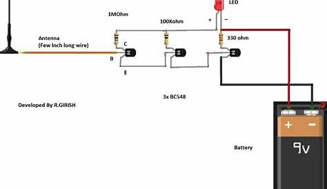 wireless voltage detector circuit diagram