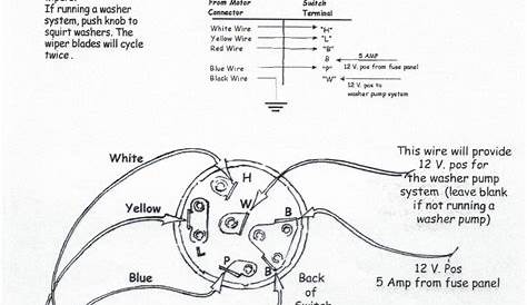 windshield wiper 5 wire wiper motor wiring diagram