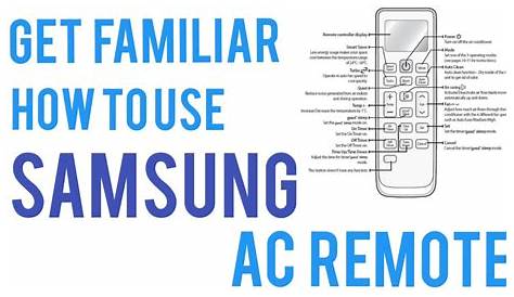 Samsung Remote Manual