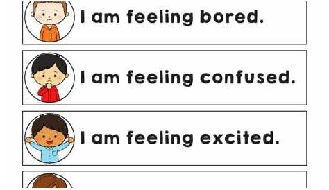 identifying your feelings worksheets