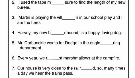 vowel digraphs worksheets