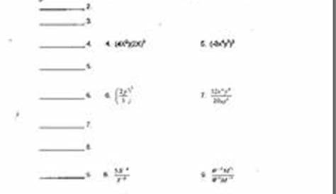 Test 4: Exponential Notation Worksheet for 9th - 11th Grade | Lesson Planet