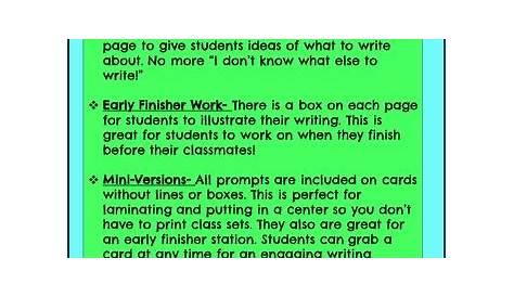 2nd Grade Opinion Writing Prompts by Food for Taught | TPT
