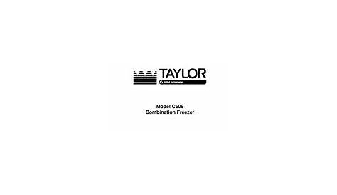 taylor c602 manual