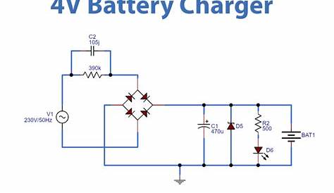 4v 1ah battery charger circuit diagram