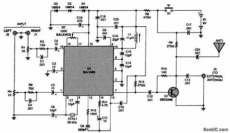 ba1404 fm transmitter circuit diagram