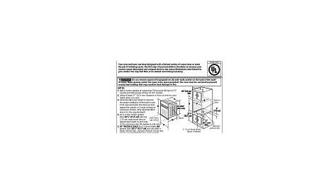 frigidaire gallery oven instructions