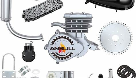 Anbull 80CC 26" 28" Bicycle Engine Kit, Bike Bicycle Motorized 2 Stroke