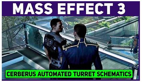 Mass Effect 3 - Citadel: Cerberus Automated Turret Schematics - YouTube