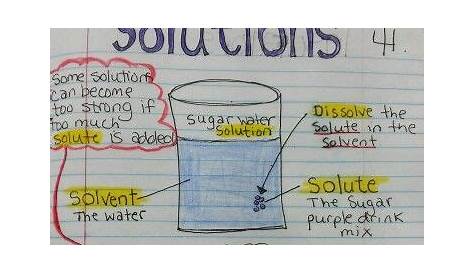 solutes and solvents worksheet