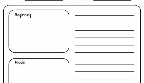retell a story worksheets