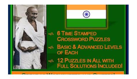 Gandhi Movie Worksheet Puzzles make learning, review, and reinforcement
