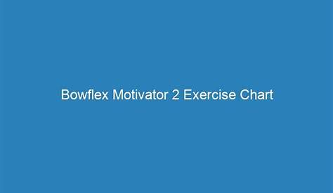 bowflex motivator 2 owner's manual