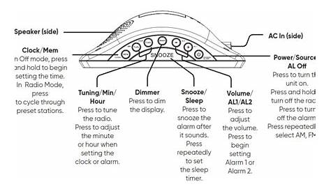 Onn Clock Radio User Guide: Digital Alarm Clock Instructions