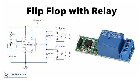 relay flip flop circuit diagram