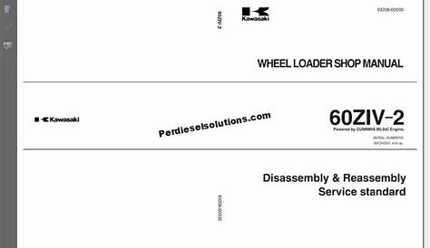 Kawasaki Wheel Loader 2020 Service & Parts Manual PDF - PerDieselSolutions