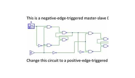 edge triggered d flip flop circuit diagram