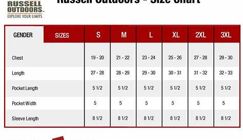gerry outdoors size chart