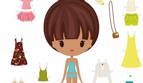 Clothing Shoes and Accessories for a Girl Paper Doll | Free Printable