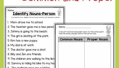 nouns for first grade