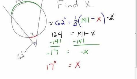 secants tangents and angle measures worksheet answers