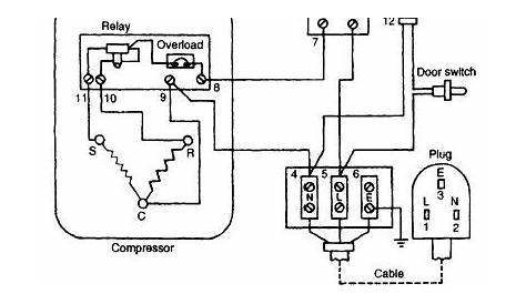 Domestic refrigerator wiring diagram