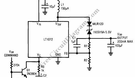 Basic Flash Memory Programming Voltage Supply – Electronic Circuit Diagram