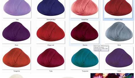 Adore Hair Color Chart