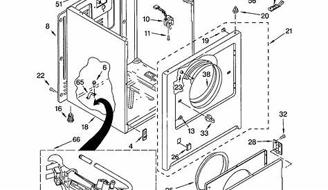 CABINET Diagram & Parts List for Model 11072202101 Kenmore-Parts Dryer