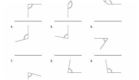 identify angles worksheet