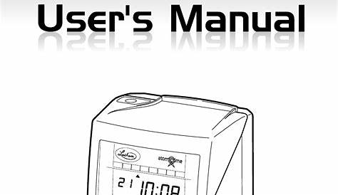 Lathem 7500E User Manual | 50 pages