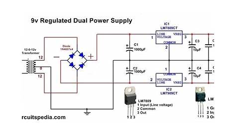 dual voltage power supply circuit diagram