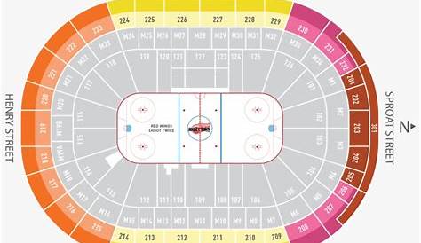 Season Ticket Plans Little Caesars Arena Detroit Red - Seating Chart