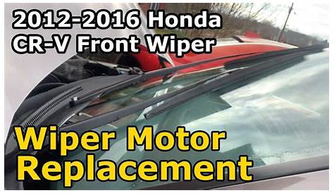 2012-2016 Honda CR-V Front Wiper Motor Replacement How FIX Slow CRV