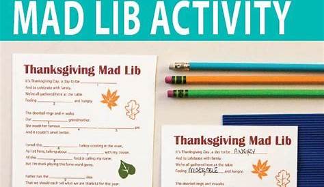 thanksgiving mad libs online