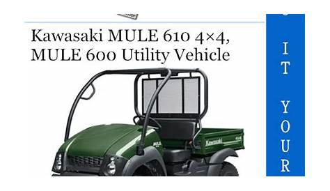 kawasaki mule 600 manual