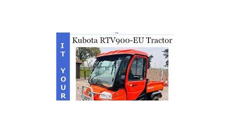 Kubota RTV900-EU Tractor Parts Manual – PDF Download