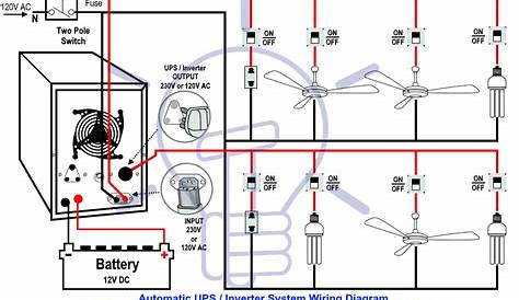 ups connection wiring diagram