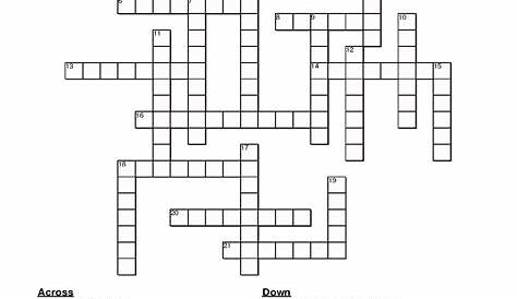 kids crossword puzzles printable